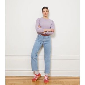 Loup VIVIENNE STRAIGHT LEG JEANS - LIGHT INDIGO High Rise S